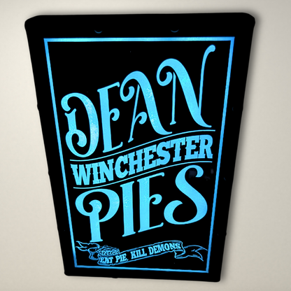 Supernatural Inspired Dean Winchester Pies LED Lightbox