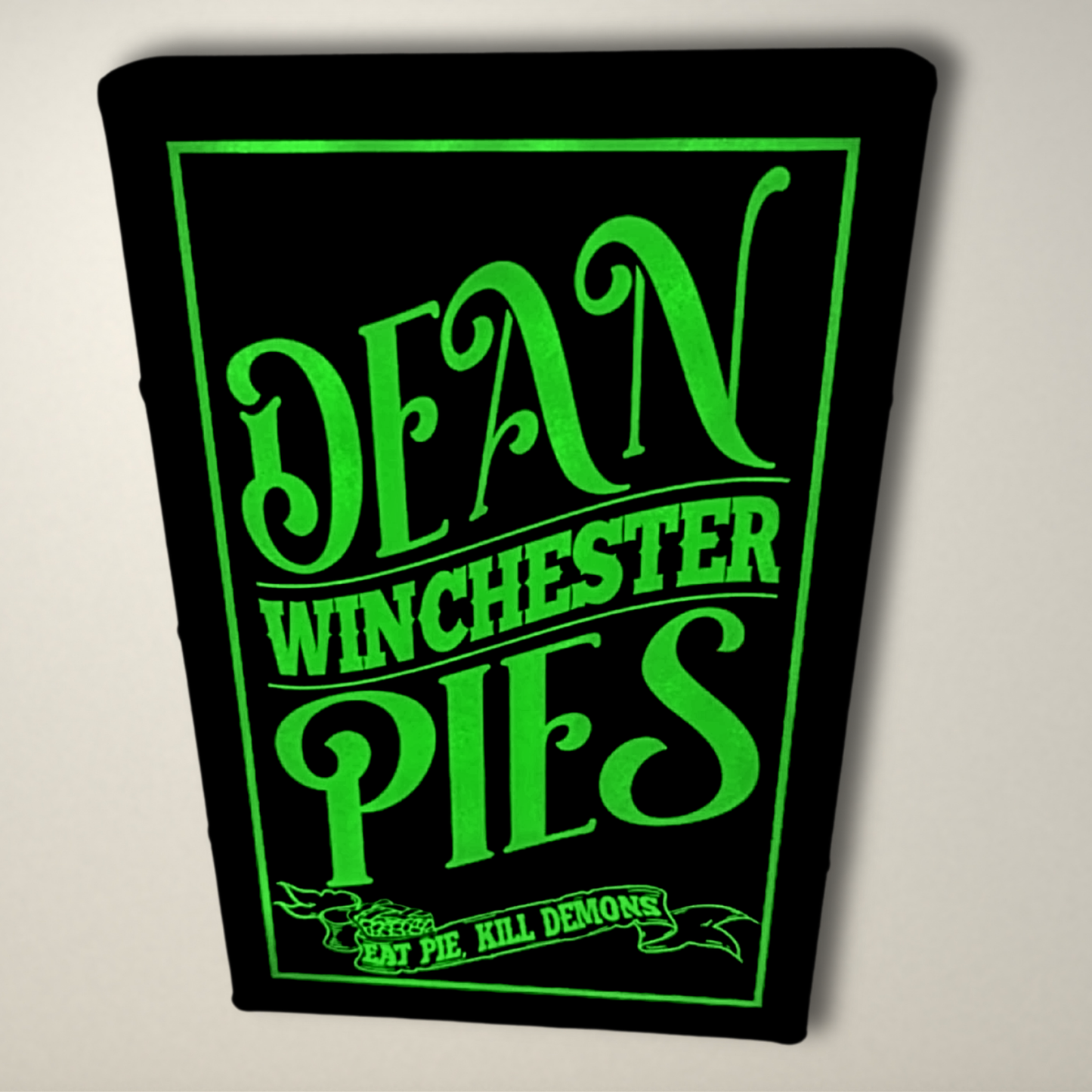 Supernatural Inspired Dean Winchester Pies LED Lightbox
