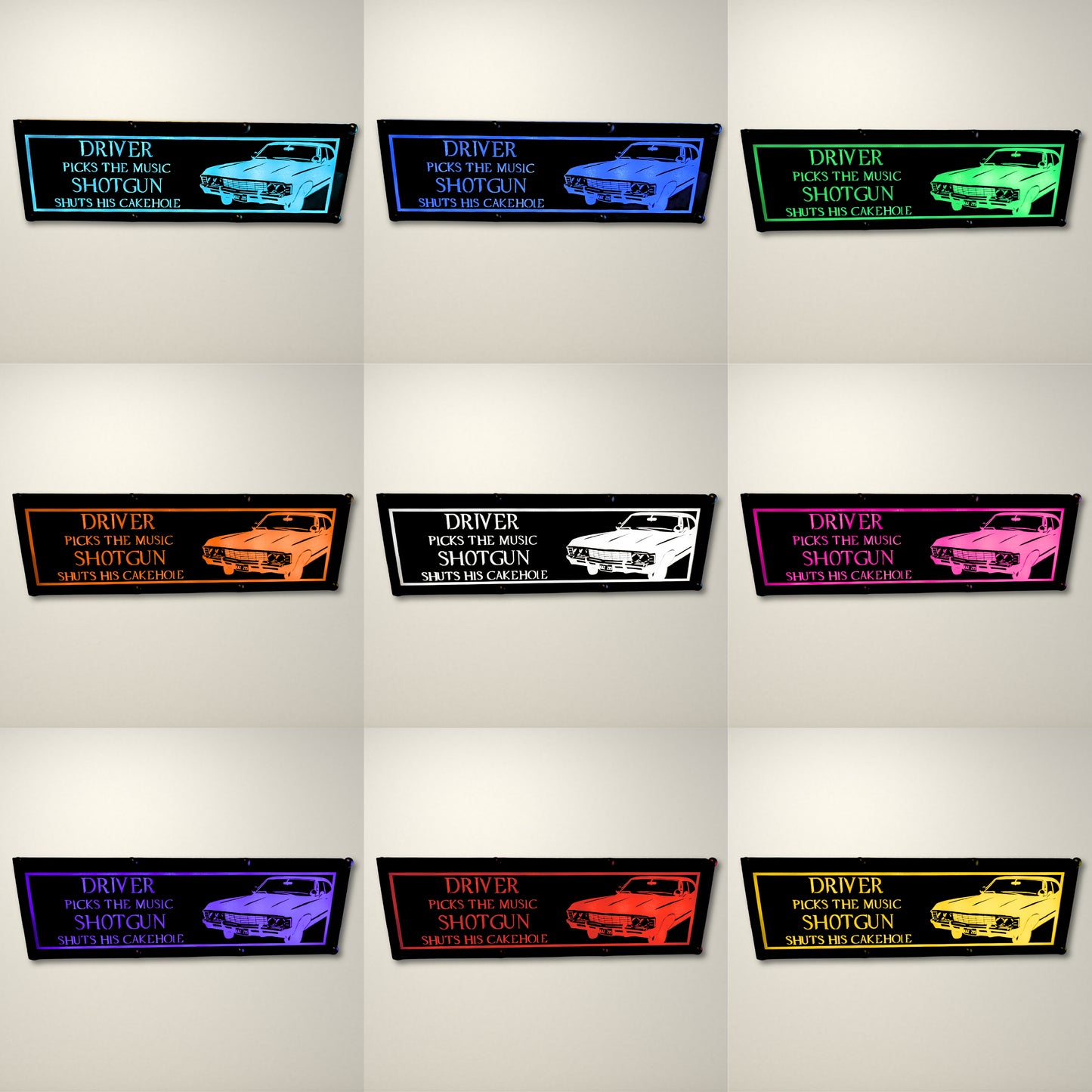 Supernatural Driver picks the music LED Lightbox
