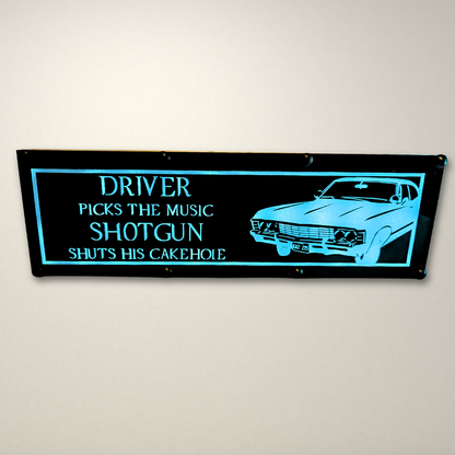Supernatural Driver picks the music LED Lightbox