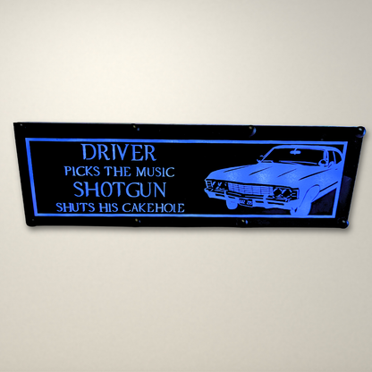 Supernatural Driver picks the music LED Lightbox