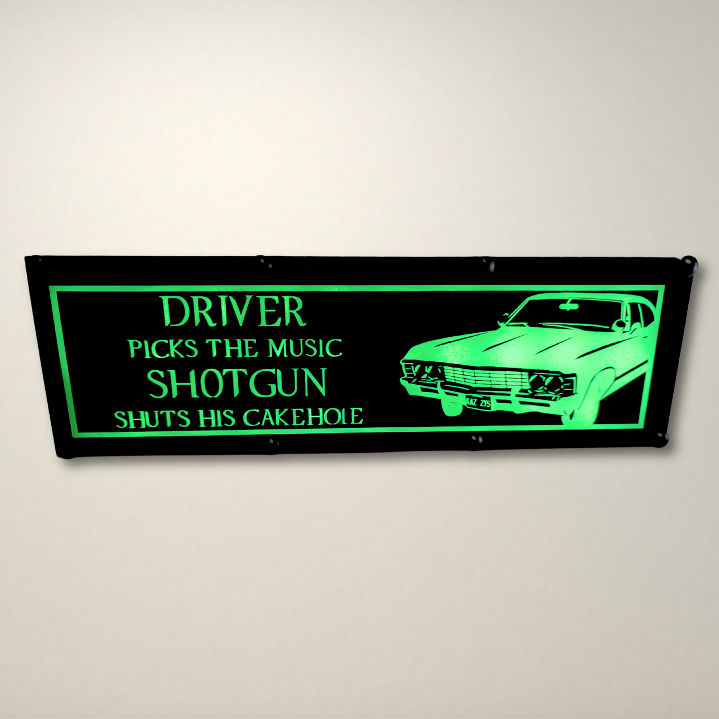 Supernatural Driver picks the music LED Lightbox