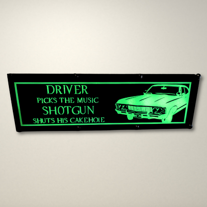 Supernatural Driver picks the music LED Lightbox