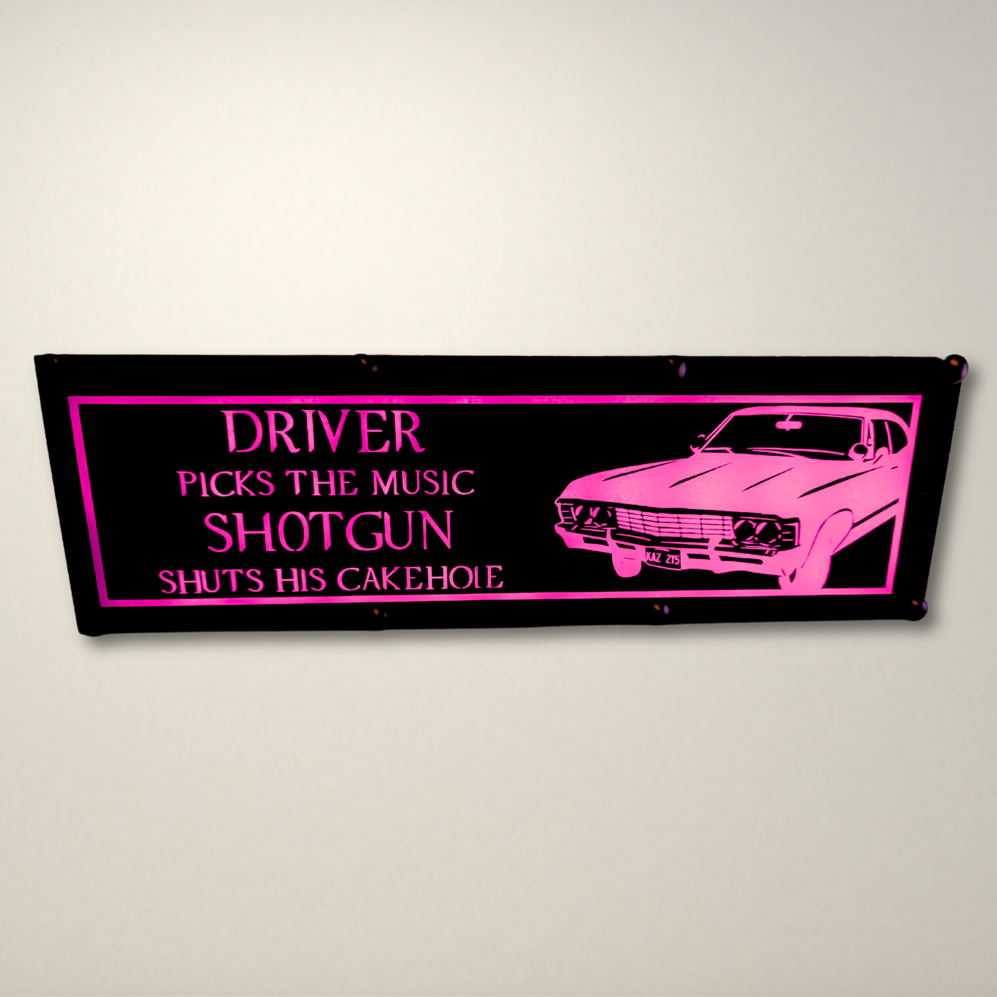 Supernatural Driver picks the music LED Lightbox
