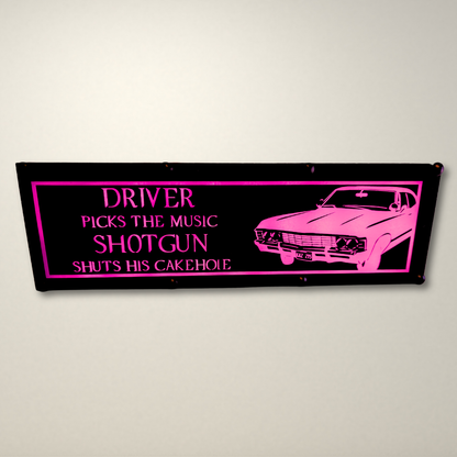 Supernatural Driver picks the music LED Lightbox