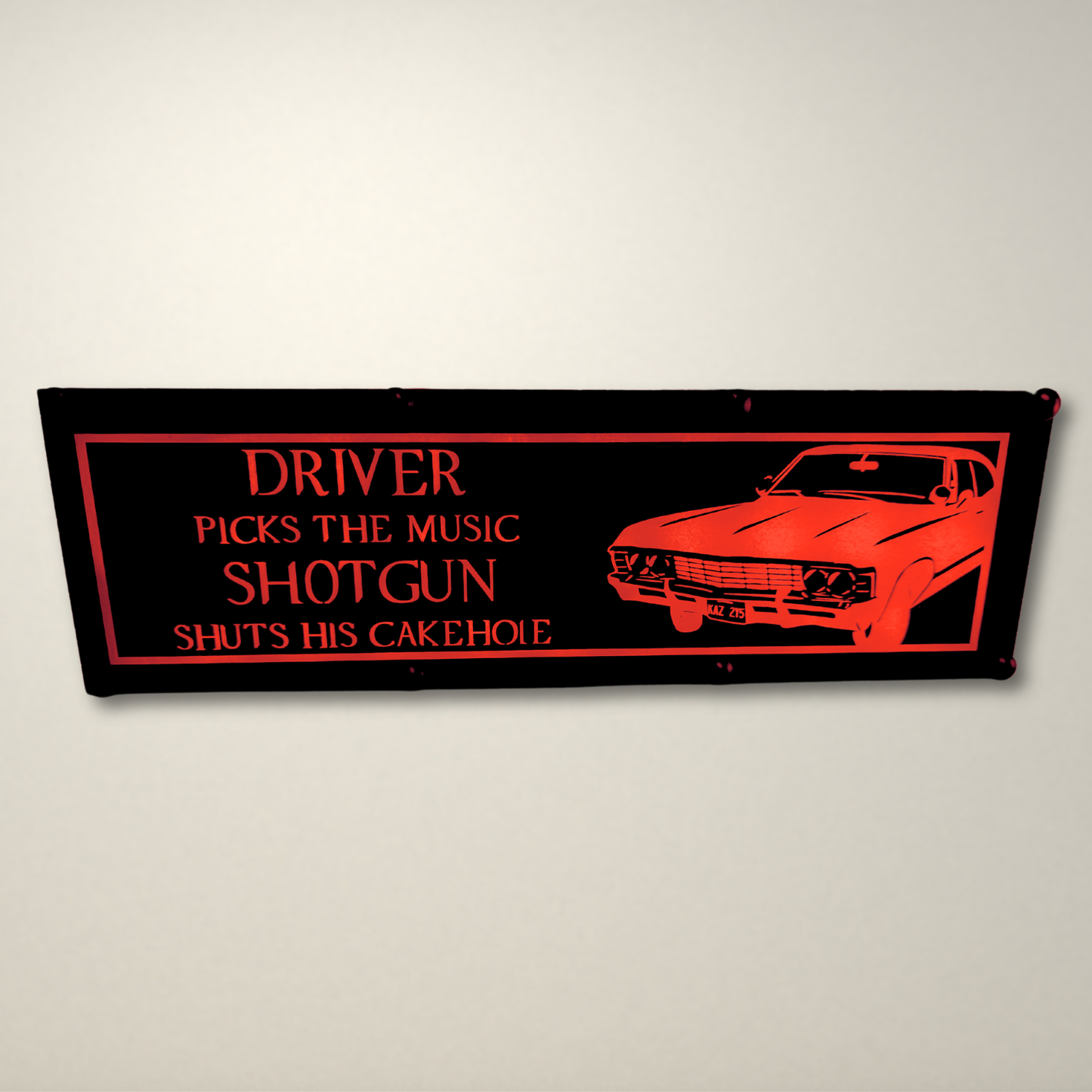 Supernatural Driver picks the music LED Lightbox