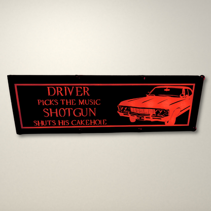 Supernatural Driver picks the music LED Lightbox