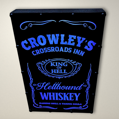 Supernatural Crowley Whiskey LED Lightbox