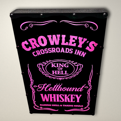 Supernatural Crowley Whiskey LED Lightbox