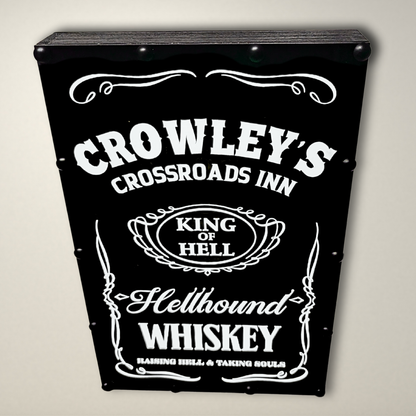 Supernatural Crowley Whiskey LED Lightbox