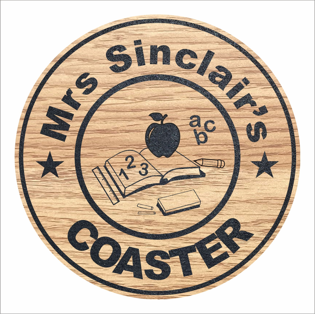 Personalised Teacher drinks coaster