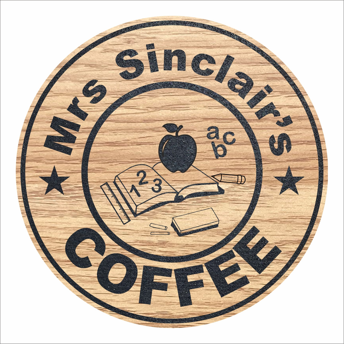 Personalised Teacher drinks coaster