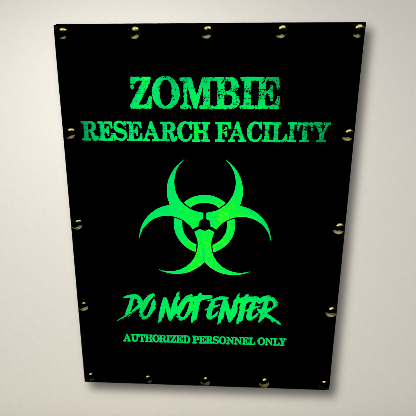 Zombie Research Facility LED Lightbox Medium