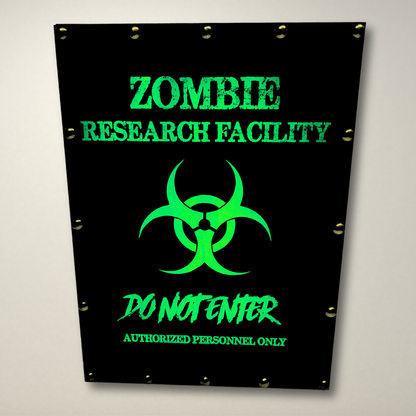 Zombie Research Facility LED Lightbox Medium