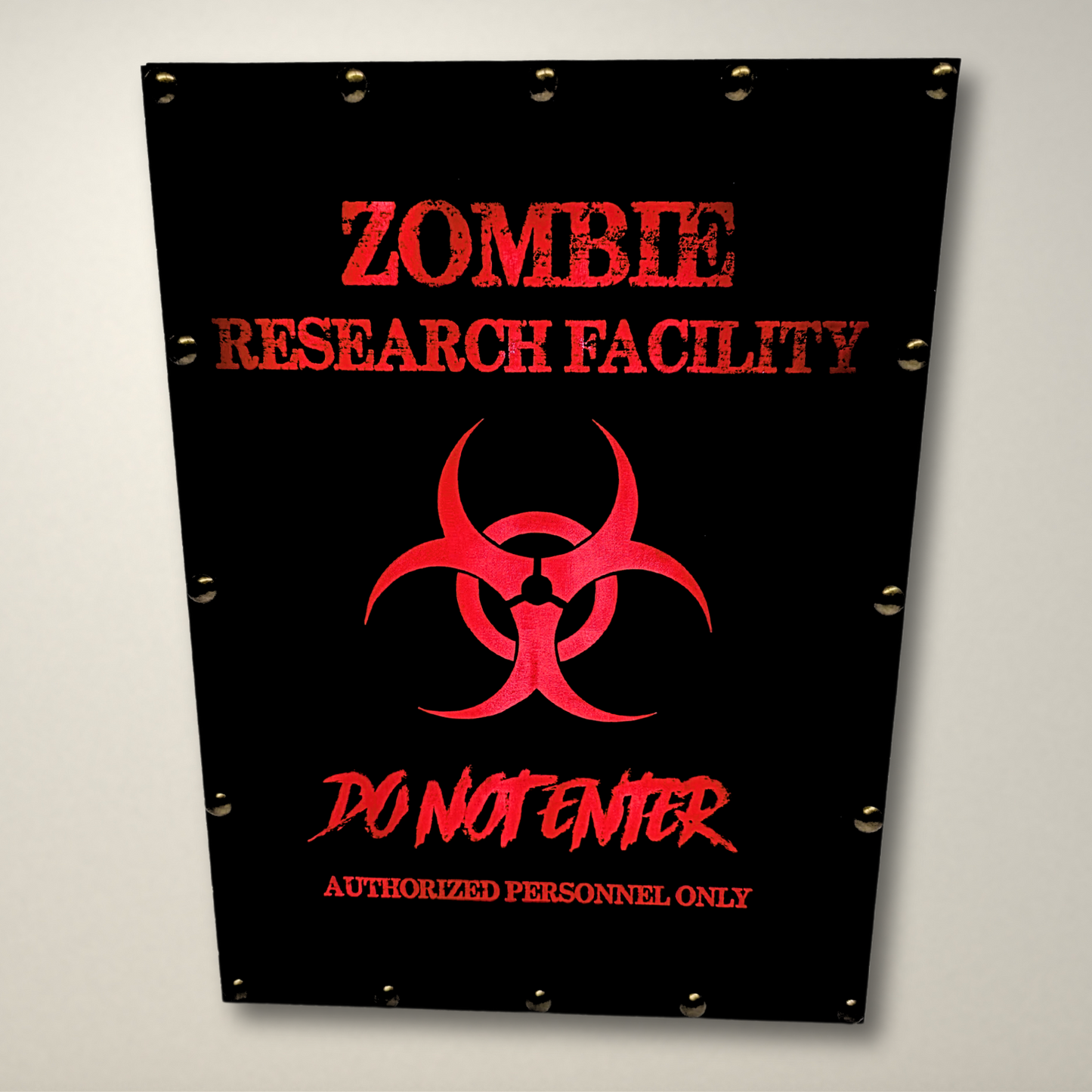 Zombie Research Facility LED Lightbox Medium