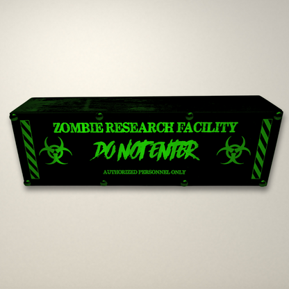Zombie Research Facility LED Lightbox Small